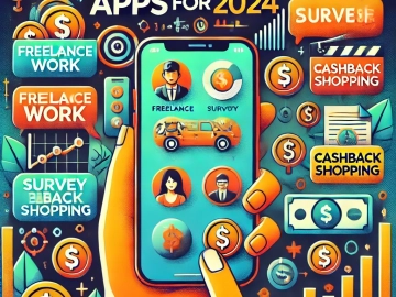 DALL·E 2024-10-29 21.31.12 - A visually appealing WordPress thumbnail for an article about money-earning apps. The design features a smartphone displaying various money-earning ap