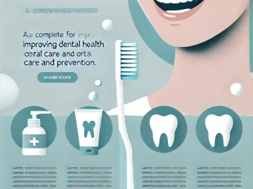 DALL·E 2024-11-06 22.02.22 - A modern and clean thumbnail for a WordPress blog post titled 'Top Tips for Improving Dental Health_ A Complete Guide to Oral Care and Prevention'. Th