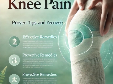 DALL·E 2024-11-20 18.12.36 - A visually appealing WordPress thumbnail for an article titled '12 Effective Remedies for Knee Pain_ Proven Tips for Relief and Recovery'. The image f