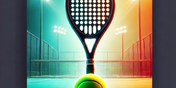 DALL·E 2024-11-20 18.31.08 - A sleek and professional WordPress thumbnail for a blog post titled 'How to Choose the Perfect Padel Racket_ A Guide for All Skill Levels.' The image